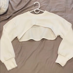 Zara open front sweatshirt